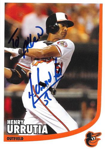 2015 Baltimore Orioles Photocards #NNO Henry Urrutia Front