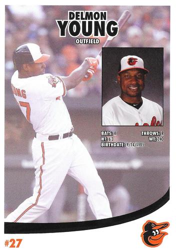 2015 Baltimore Orioles Photocards #NNO Delmon Young Back