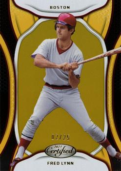 2023 Panini Chronicles - Certified Gold #49 Fred Lynn Front