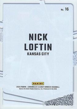 2023 Panini Chronicles - Clearly Donruss #16 Nick Loftin Back