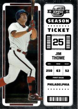 2023 Panini Chronicles - Contenders Optic #14 Jim Thome Front