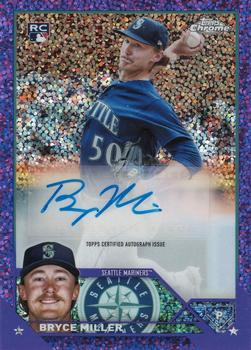 2023 Topps Chrome Update - Autographs Purple Speckle #AC-BMI Bryce Miller Front
