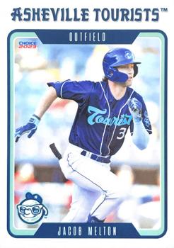 2023 Choice Asheville Tourists #02 Jacob Melton Front