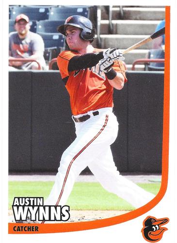 2018 Baltimore Orioles Photocards #NNO Austin Wynns Front