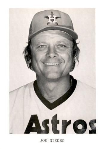 1982 Houston Astros Photocards #NNO Joe Niekro Front
