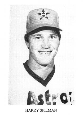 1987 Koppa Houston Astros Rainbow Jersey Orange Cap Era Commemorative Photocards Series 2 (unlicensed) #NNO Harry Spilman Front