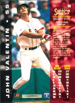 1994 Select #49 John Valentin Back