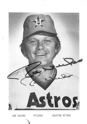 1978 Houston Astros Photocards #NNO Joe Niekro Front