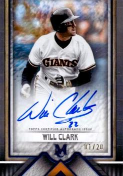 2023 Topps Museum Collection - Archival Autographs Sapphire #AA-WC Will Clark Front