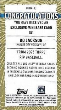2023 Topps Rip - Mini Green #MRIP-BJ Bo Jackson Back