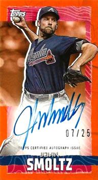 2023 Topps Rip - Mini Autographs Orange #TRA-JS John Smoltz Front