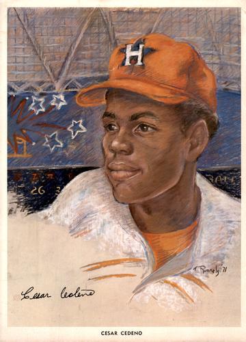 1971 Coca-Cola Houston Astros #NNO Cesar Cedeno Front