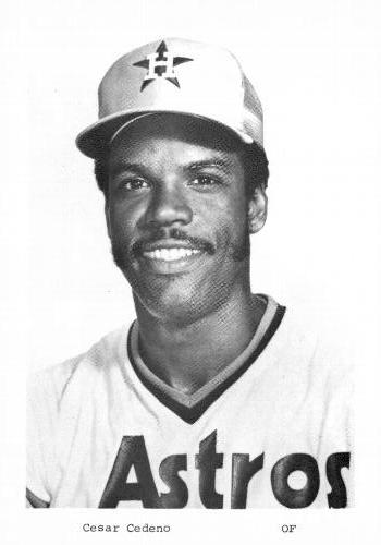 1980 Houston Astros Photocards #NNO Cesar Cedeno Front