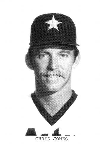 1987 Koppa 1983-85 Houston Astros Commemorative Photocards (unlicensed) #NNO Chris Jones Front