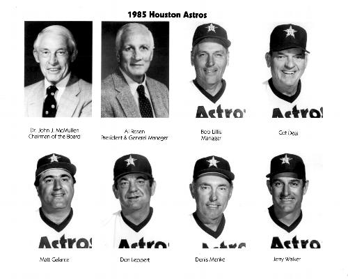 1985 Houston Astros Photos #NNO John J. McMullen Front