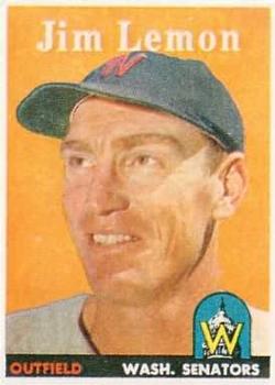 1958 Topps #15 Jim Lemon Front