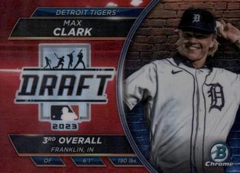 2023 Bowman Draft - Bowman Draft Night Red Refractor #BDN-8 Max Clark Front