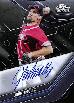 2023 Topps Chrome Black - Autographs #CBA-JSM John Smoltz Front