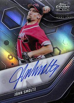 2023 Topps Chrome Black - Autographs Refractor #CBA-JSM John Smoltz Front