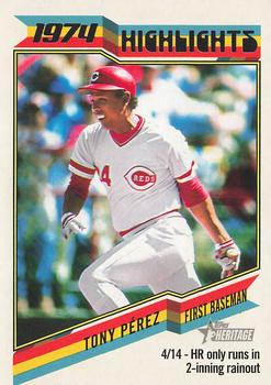 2023 Topps Heritage - 1974 Highlights #74H-4 Tony Pérez Front