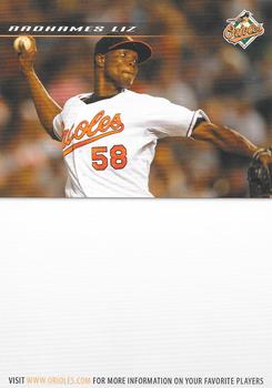 2008 Baltimore Orioles Photocards #NNO Radhames Liz Back