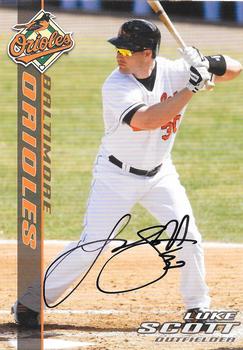 2008 Baltimore Orioles Photocards #NNO Luke Scott Front