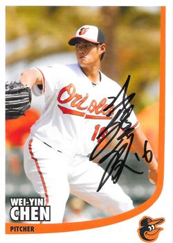 2012 Baltimore Orioles Photocards #NNO Wei-Yin Chen Front