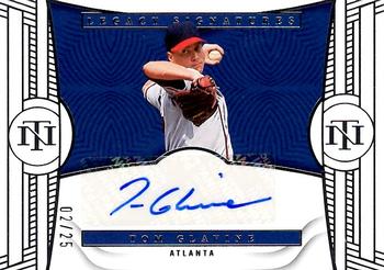 2023 Panini National Treasures - Legacy Signatures #LS-TG Tom Glavine Front