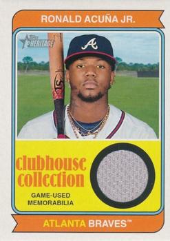 2023 Topps Heritage - Clubhouse Collection Relics High Number #CCR-RA Ronald Acuna Jr. Front