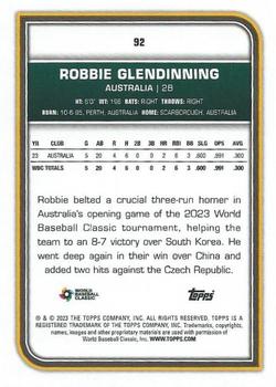 2023 Topps World Baseball Classic #92 Robbie Glendinning Back