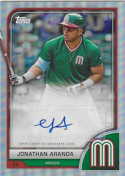 2023 Topps World Baseball Classic - Autographs #AV-JA Jonathan Aranda Front