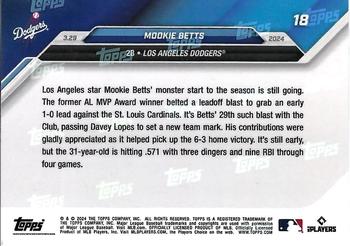 2024 Topps Now #18 Mookie Betts Back