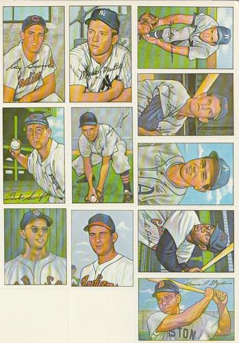 1982 Dover Publications Reprints American League - Dover Publications Reprints American League - Panels #Pg 7 Ray Boone / Mickey Mantle / Bob Swift / Johnny Lipon / Dom DiMaggio / Bob Lemon / Mickey Vernon / Johnny Groth / Elmer Valo / Luke Easter / Vern Stephens Front