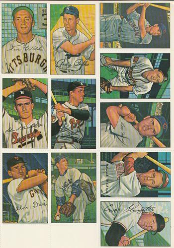 1982 Dover Publications Reprints National League - Dover Publications Reprints National League - Panels #Pg 7 Johnny Wyrostek / Sibby Sisti / Eddie Miksis /  Eddie Waitkus / Enos Slaughter / Ted Wilks / Andy Pafko / Lew Burdette / Willard Marshall / Al Dark / Omar Lown Front