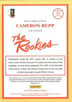 2014 Donruss The Rookies #11 Cameron Rupp Back