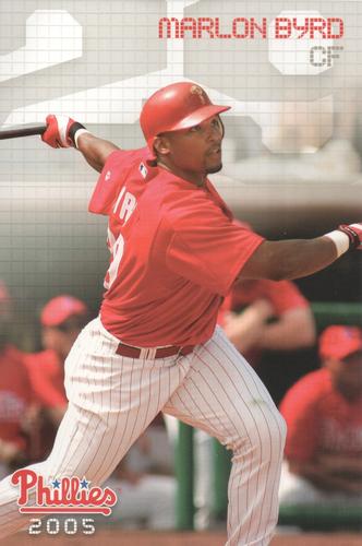2005 Philadelphia Phillies Photo Cards #NNO Marlon Byrd Front