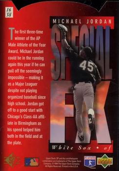 1994 SP - Special FX #16 Michael Jordan Back