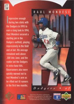 1994 SP - Special FX #27 Raul Mondesi Back