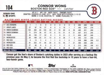 2024 Topps - Rainbow Foil #104 Connor Wong Back