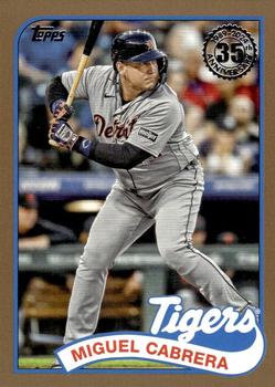 2024 Topps - 1989 Topps Baseball 35th Anniversary Gold #89B-97 Miguel Cabrera Front