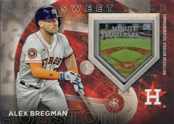 2024 Topps - Home Sweet Home Stadium Medallions Gold #HSH-AB Alex Bregman Front