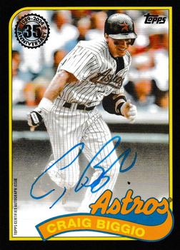 2024 Topps - 1989 Topps Baseball 35th Anniversary Autographs Black #89BA-CBI Craig Biggio Front