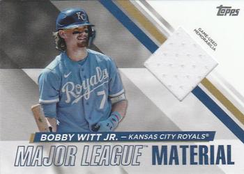 2024 Topps - Major League Material Relics #MLM-BW Bobby Witt Jr. Front