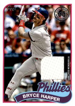 2024 Topps - 1989 Topps Baseball 35th Anniversary Relics #89BR-BH Bryce Harper Front