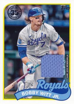 2024 Topps - 1989 Topps Baseball 35th Anniversary Relics #89BR-BW Bobby Witt Jr. Front