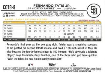 2024 Topps - Oversized Companions #COTB-8 Fernando Tatis Jr. Back