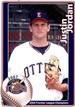 2007 Evansville Otters #NNO Justin Jordan Front