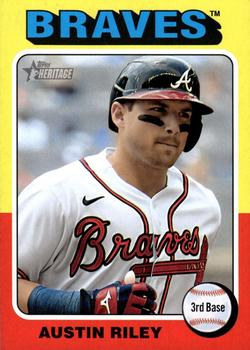2024 Topps Heritage #431 Austin Riley Front