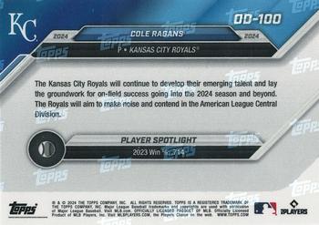 2024 Topps Now Road to Opening Day Kansas City Royals #OD-100 Cole Ragans Back