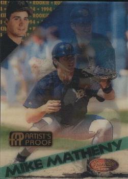 1994 Sportflics 2000 Rookie & Traded - Artist's Proofs #127 Mike Matheny Front